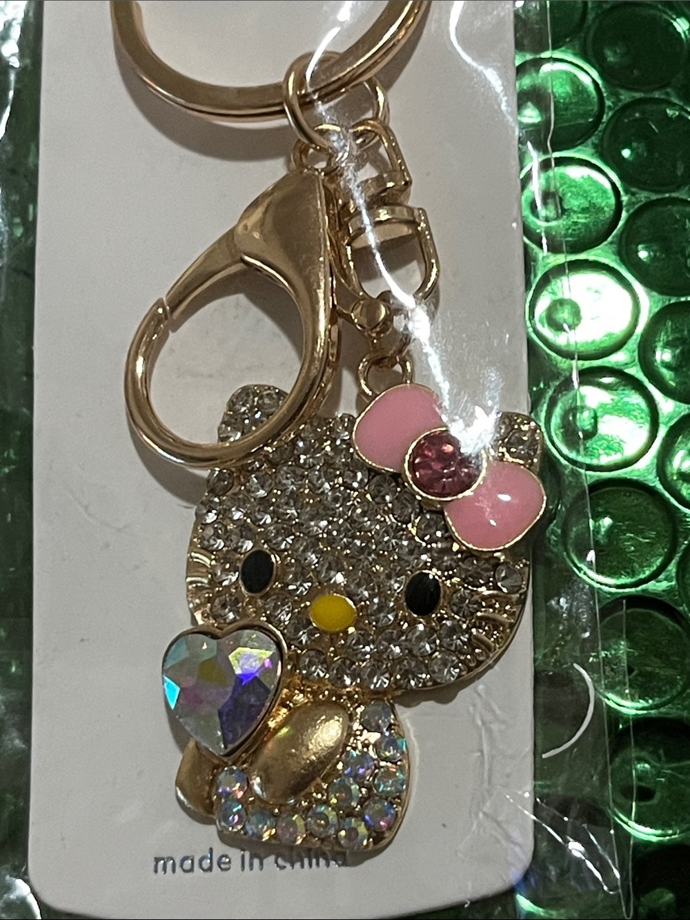 GoldwHello kitty bag charm/ keychain